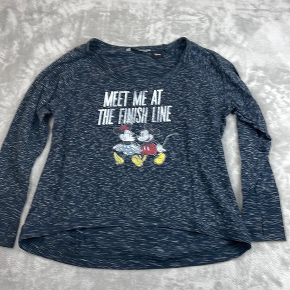 Disney Tops - Raw Threads Disney Active Wear Running Mickey Minnie Long Sleeve Women's XL